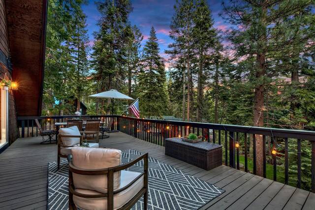 porch view from home for sale in Agate Bay Lake Tahoe