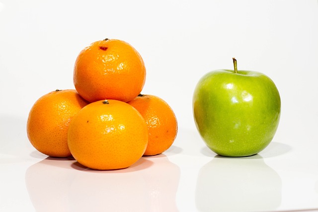 oranges and apple